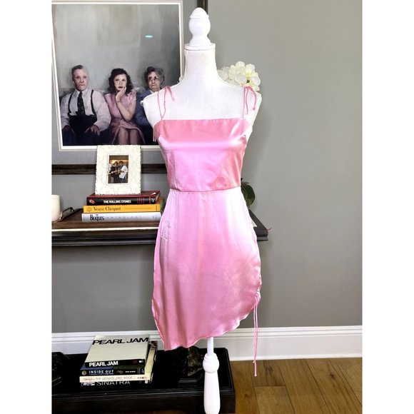 Amanda Uprichard X REVOLVE Chiara Dress Flamingo Women's Size Small - Picture 5 of 9